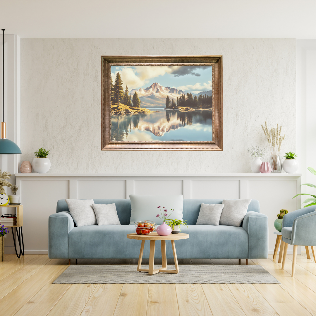 Reflections of Solitude Landscape Digital Wall Art Prints