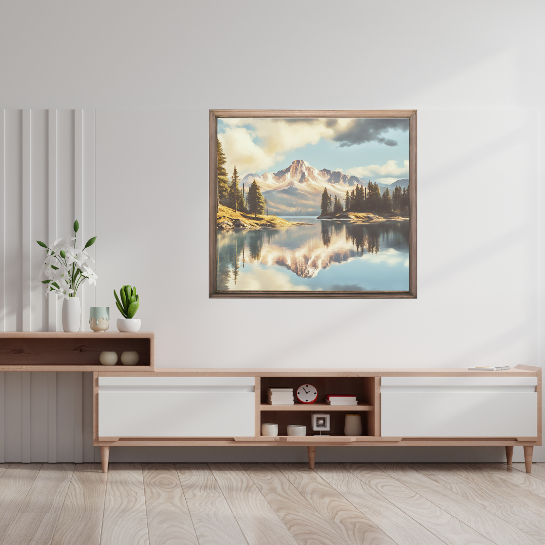 Reflections of Solitude Landscape Digital Wall Art Prints