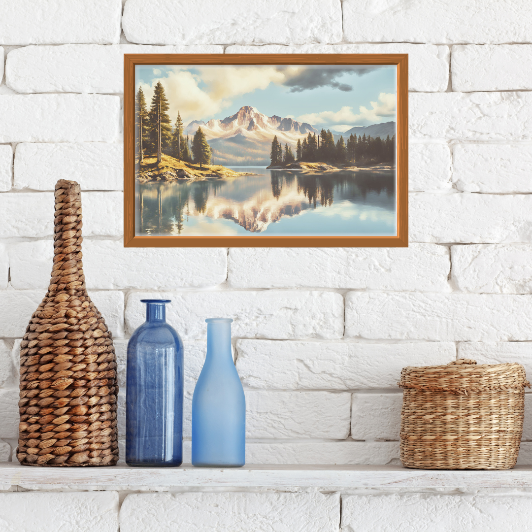 Reflections of Solitude Landscape Digital Wall Art Prints