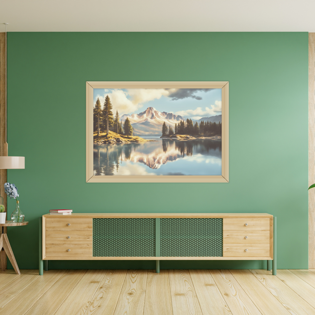Reflections of Solitude Landscape Digital Wall Art Prints