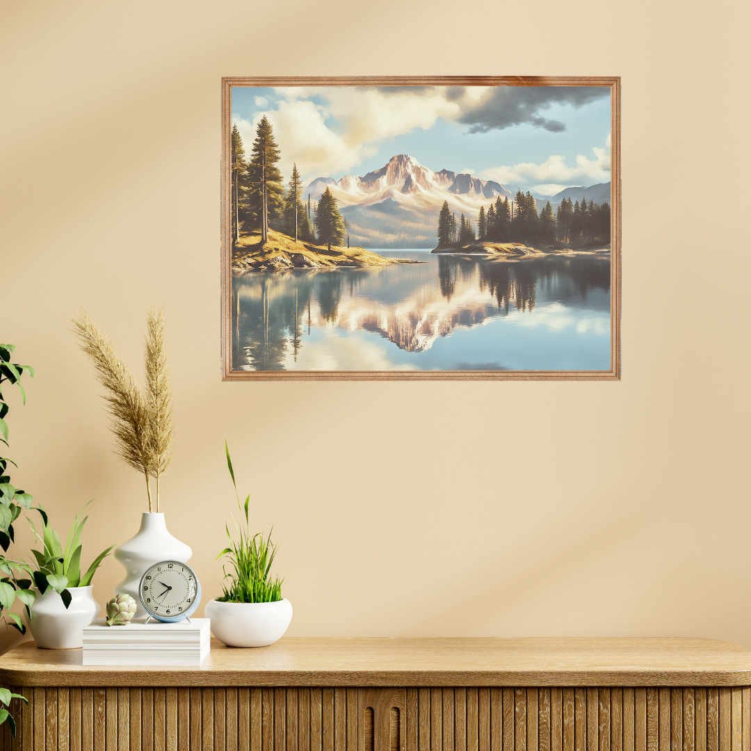 Reflections of Solitude Landscape Digital Wall Art Prints