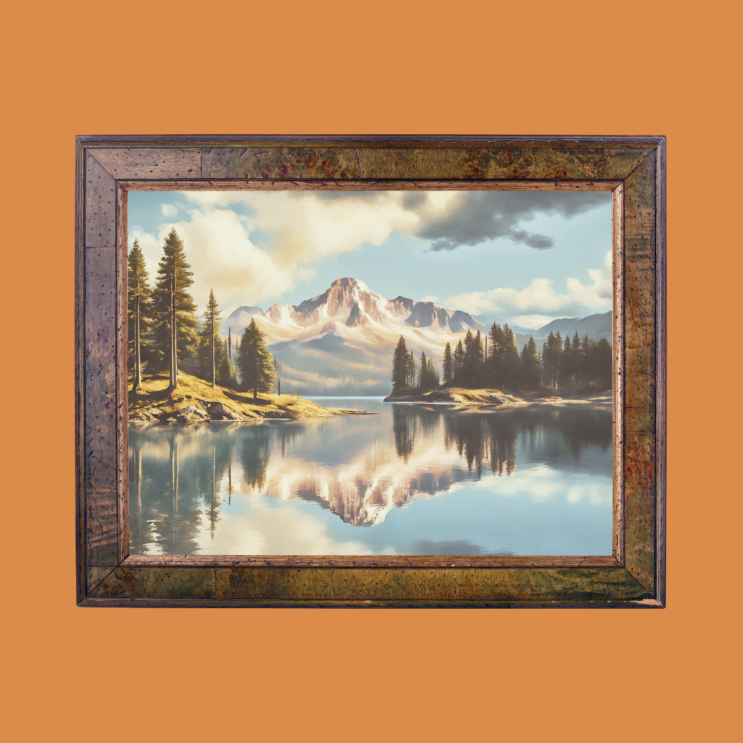 Reflections of Solitude Landscape Digital Wall Art Prints