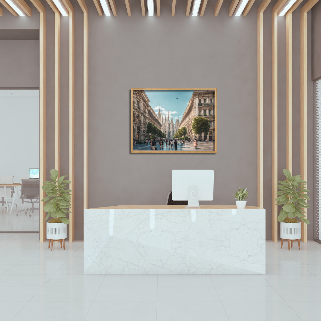 Duomo of Milan Cityscape Digital Wall Art Prints
