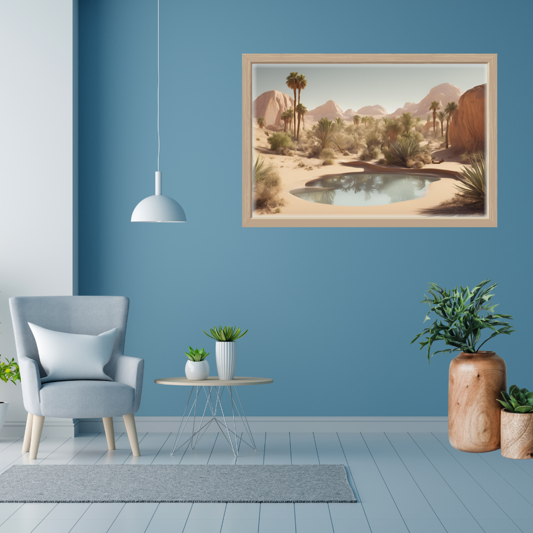 Mystic Oasis Landscape Digital Wall Art Prints