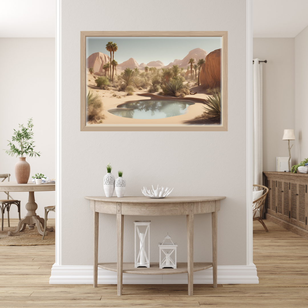 Mystic Oasis Landscape Digital Wall Art Prints