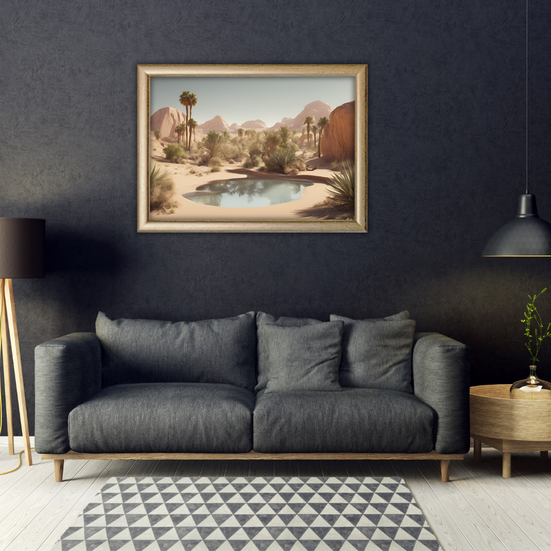 Mystic Oasis Landscape Digital Wall Art Prints