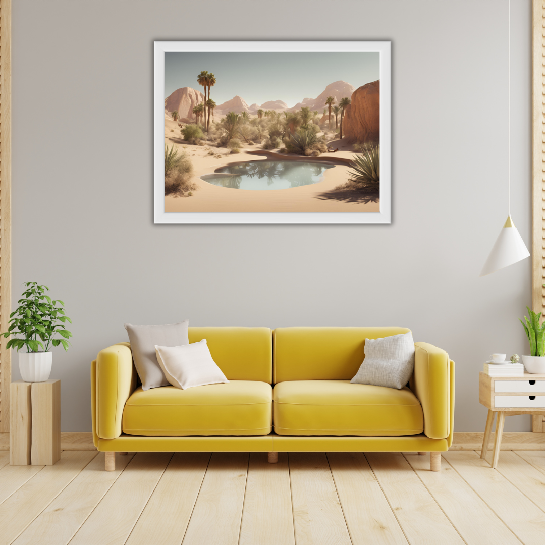 Mystic Oasis Landscape Digital Wall Art Prints