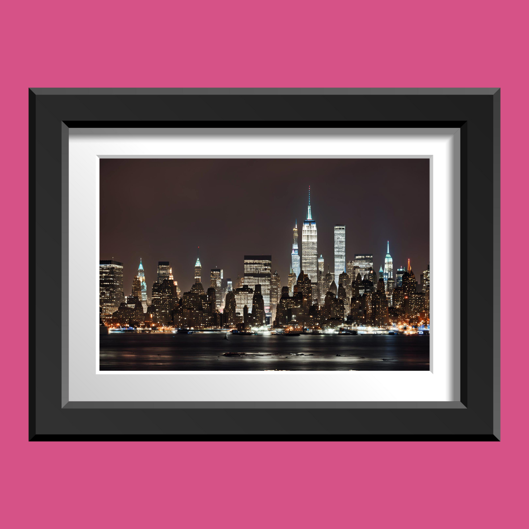 New York Skyline Cityscape Digital Wall Art Prints