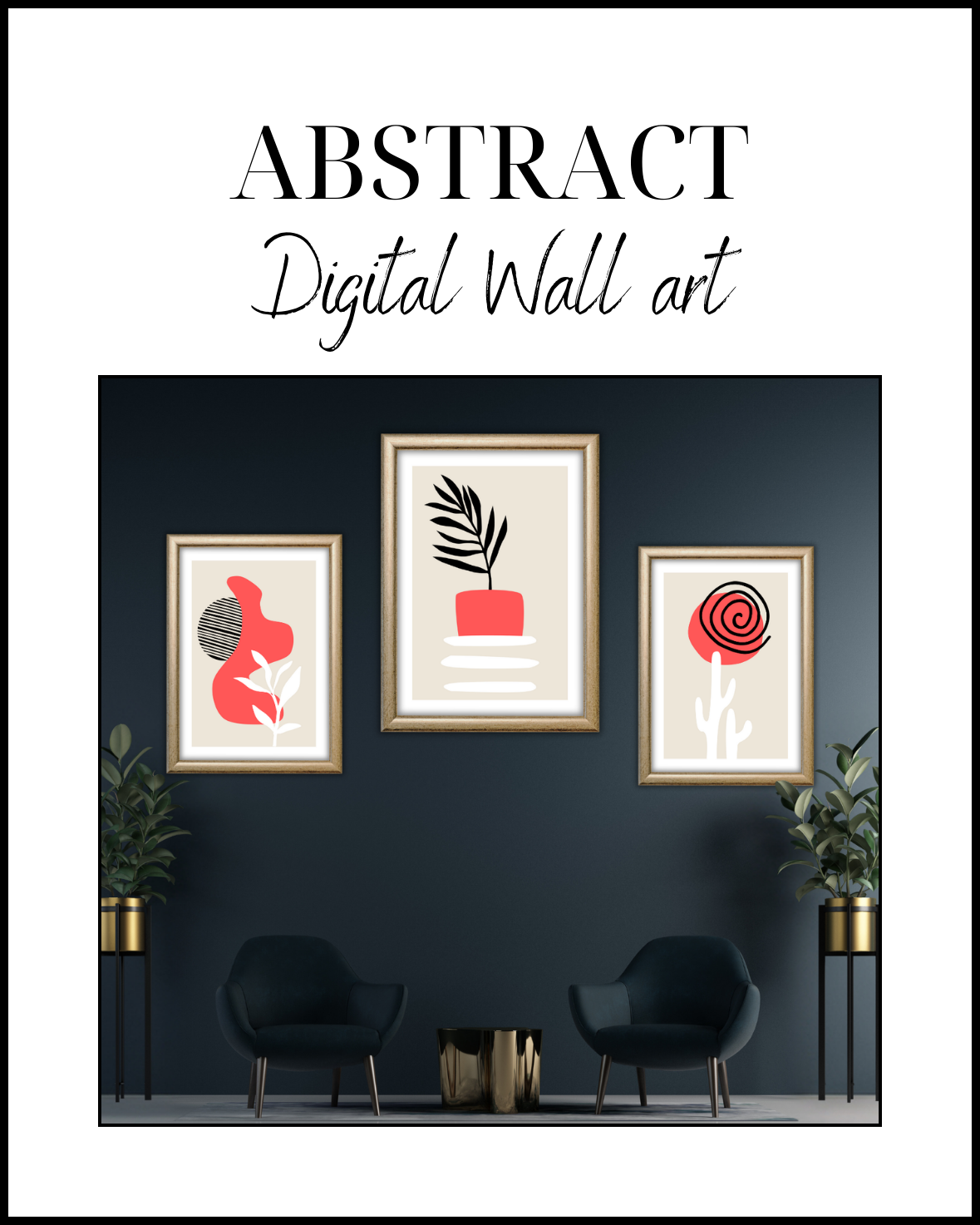 Abstract Digital Wall Art