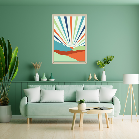 Boho Sunset Digital Wall Art Prints