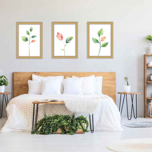 Botanical Red Touch Digital Wall Art Prints
