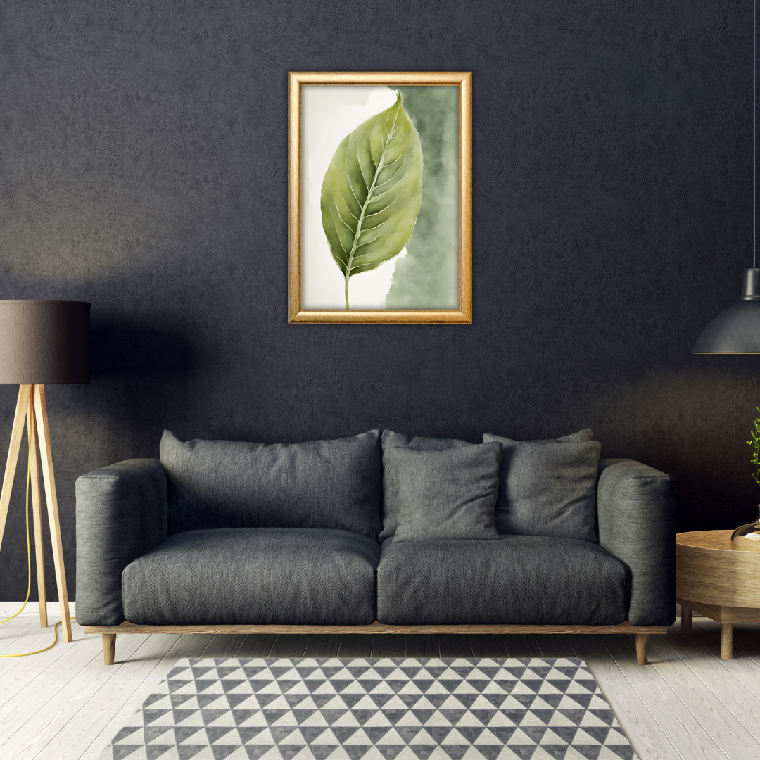 Botanic Leaf Digital Wall Art Prints