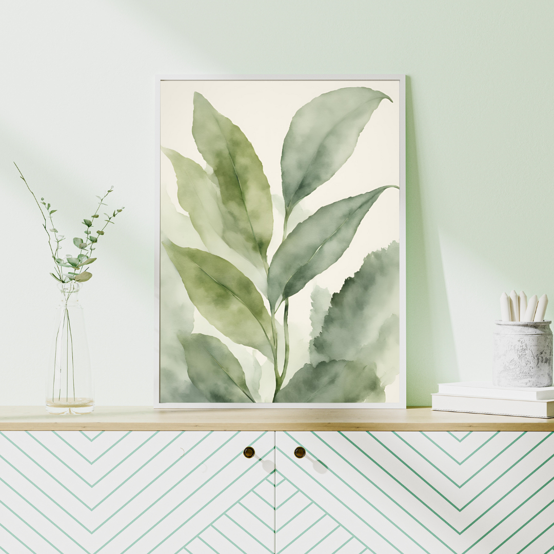 Botanic Leaves Digital Wall Art Prints