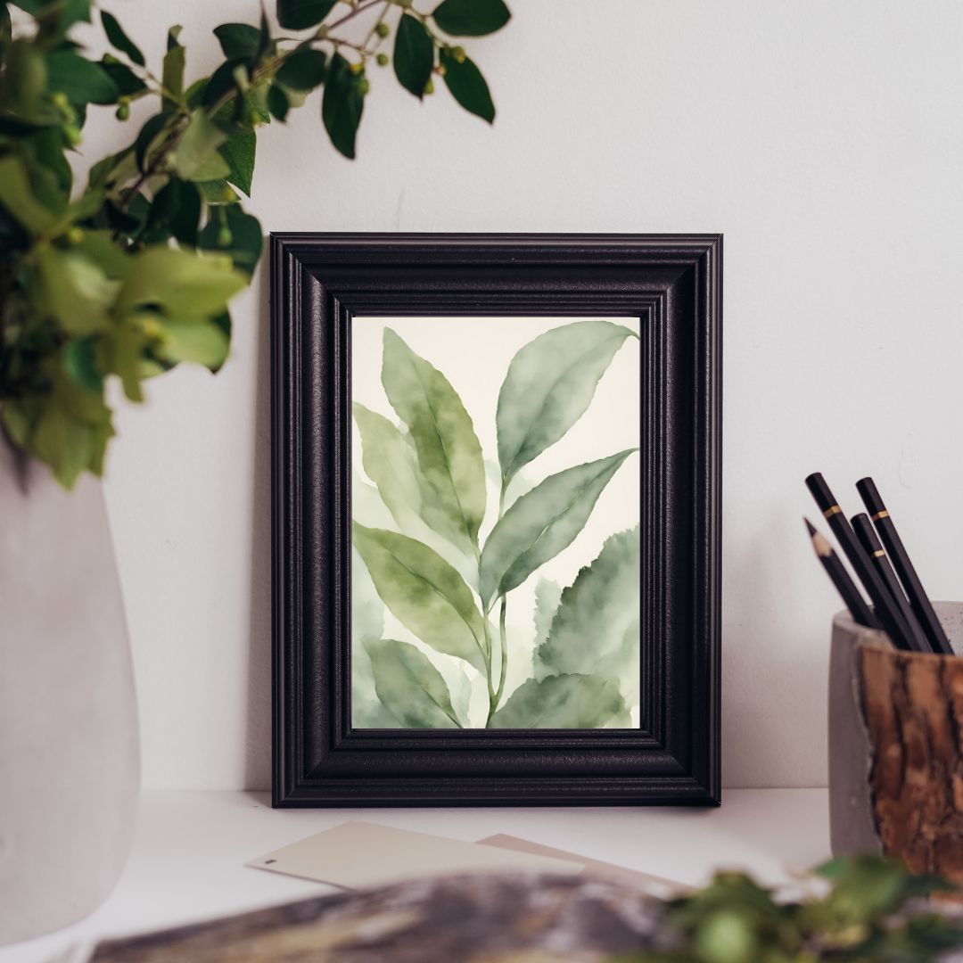 Botanic Leaves Digital Wall Art Prints