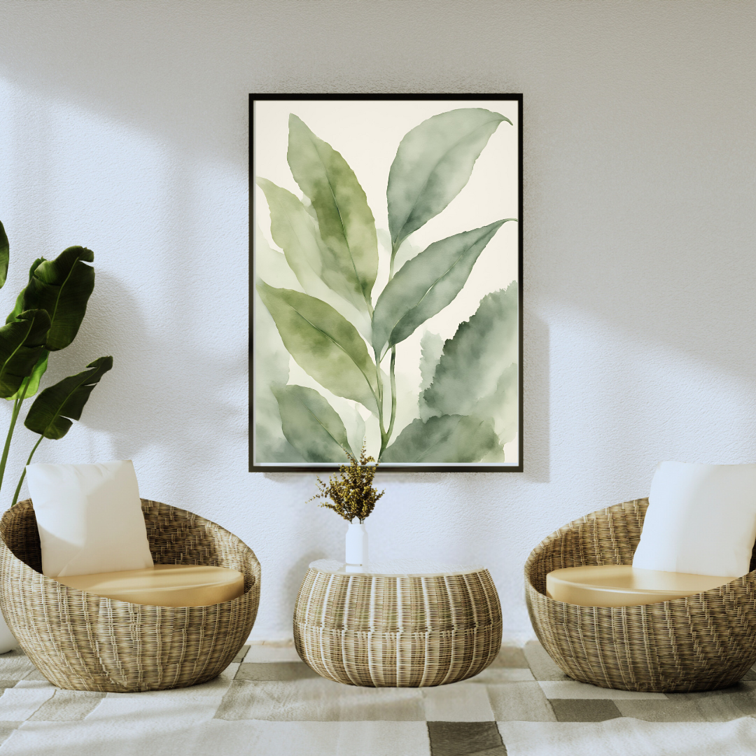 Botanic Leaves Digital Wall Art Prints