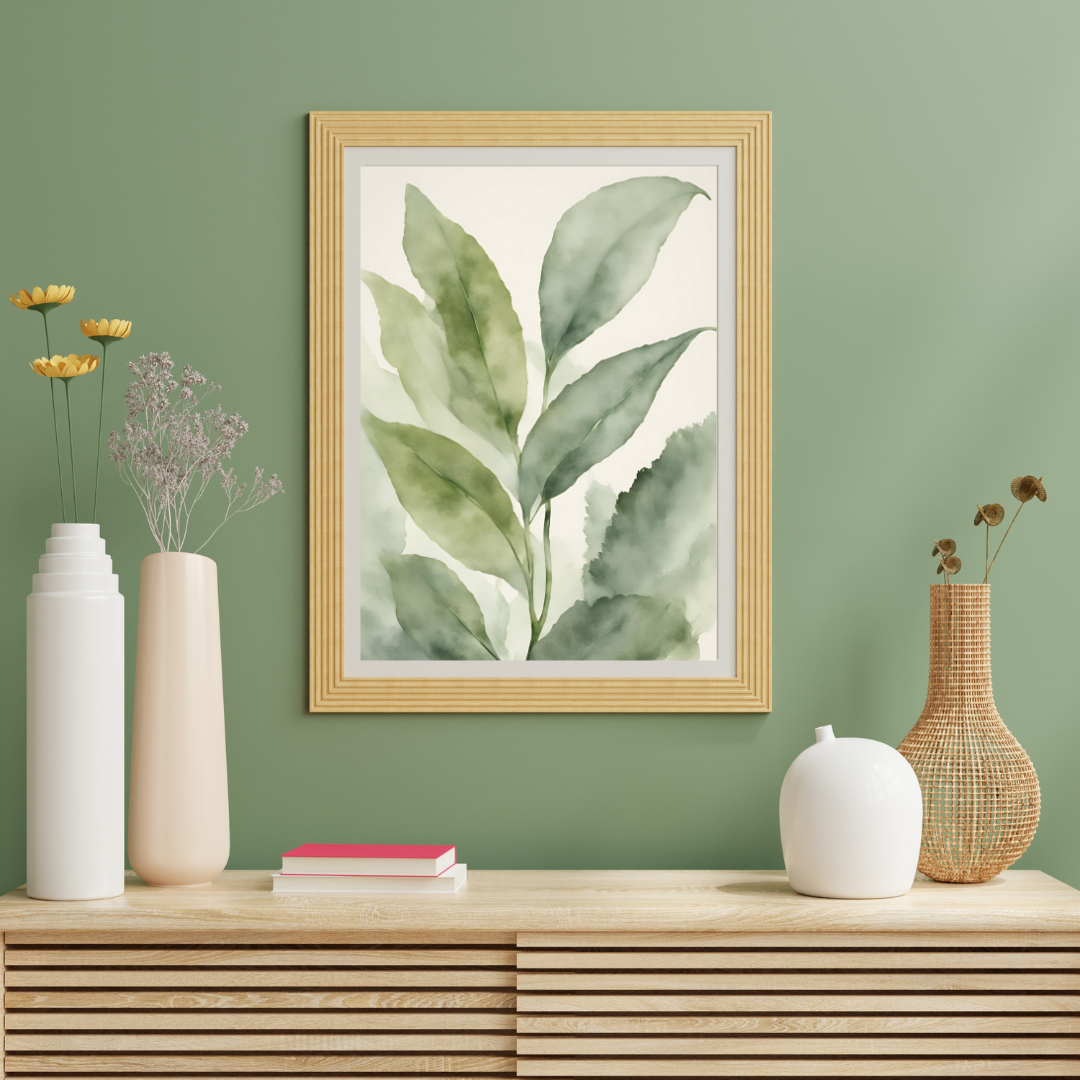 Botanic Leaves Digital Wall Art Prints