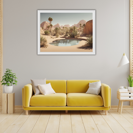 Mystic Oasis Landscape Digital Wall Art Prints