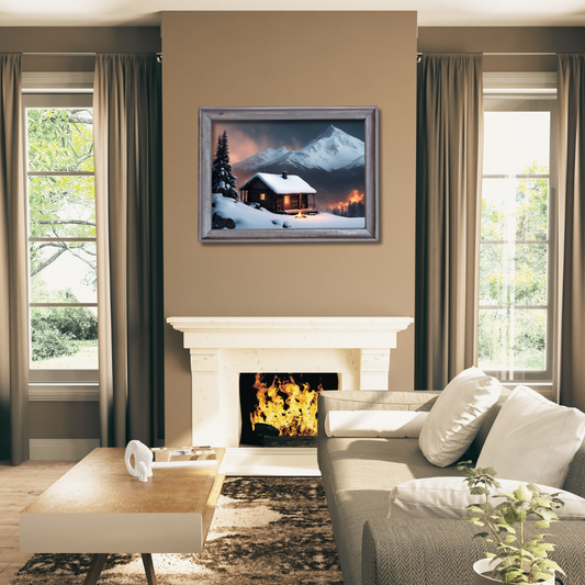 Snowy Mountain Landscape Digital Wall Art Prints